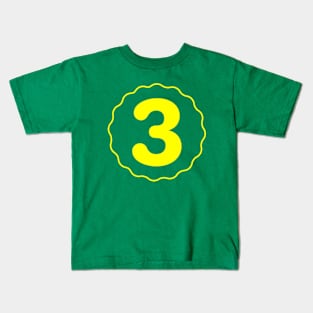 Three 3. Kids T-Shirt